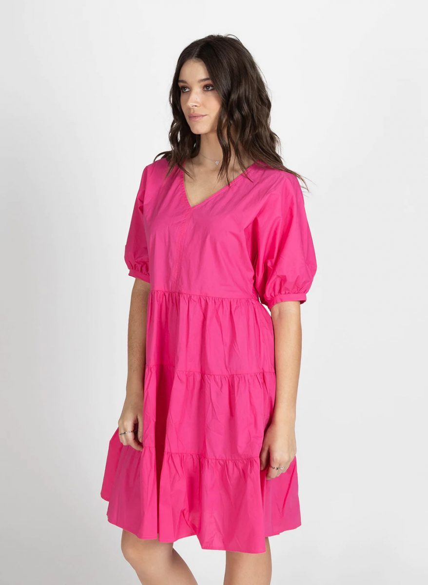 Remembered Dress – Hot Pink - Estilo Boutique