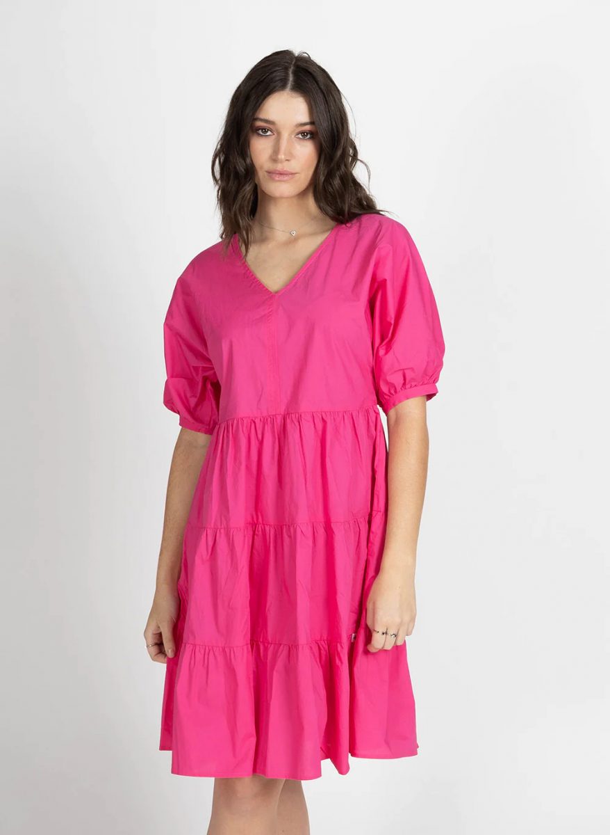 Remembered Dress – Hot Pink - Estilo Boutique
