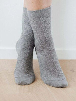 Alpine Socks Grey – 80% Wool