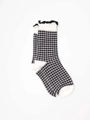 Gingham Socks – Black