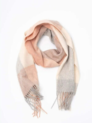 Jorja 100% Wool Scarf – Blush