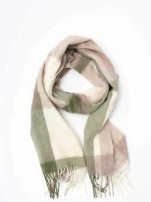 Jorja 100% Wool Scarf – Green
