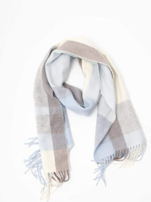 Jorja 100% Wool Scarf – Sky Blue