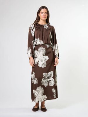 Asta Dress - Cocoa Blooms