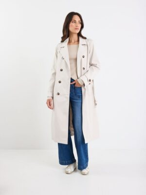 Kensington Trench Coat - Bone