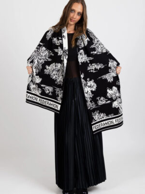 River Scarf - Black/White