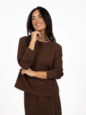 Wildfire L/S Tee - Chocolate