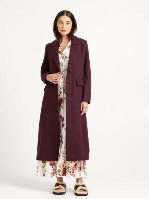Archer Coat - Merlot