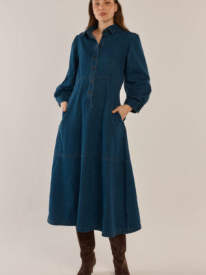 Detroit Dress - Dark Vintage Wash