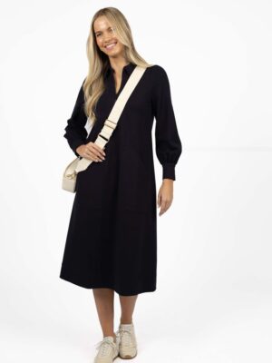 Dune Midi Dress - Navy