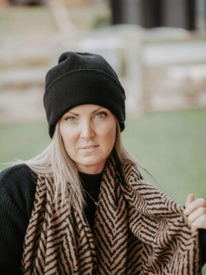 Felice 100% Wool Beanie – Black