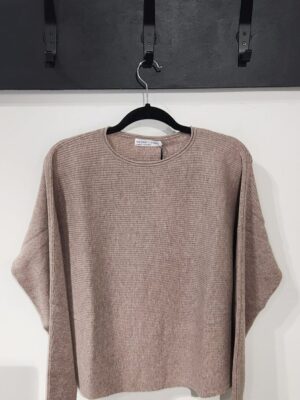 Dolman Rib Pullover - Cobblestone