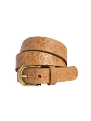 Kylie Leather Belt - Natural