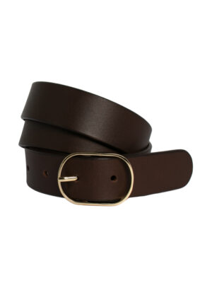 Marla Leather Belt - Chocolate