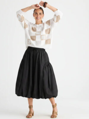 Balloon Skirt - Solid Black