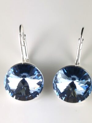 Lucy Drop Earrings - Blue/Silver