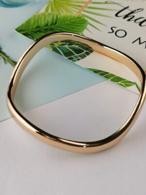 Georgie Sculptural Bangle - Gold