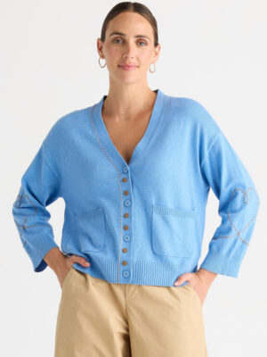 Sweet Heart Cardi - Bluebell