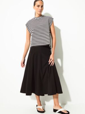 Comporta Top - Black/White Stripe