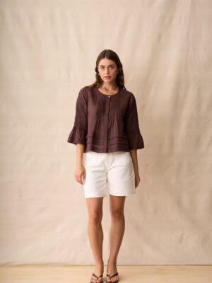 Rumi Blouse - Mahogany