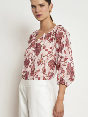 Vow Top - Rose Paisley