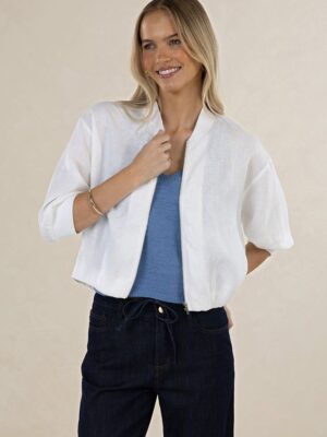 Arden Bomber Jacket - White