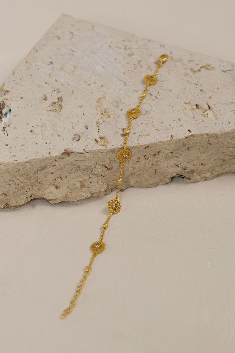 Bellis Bracelet - Gold/Champagne