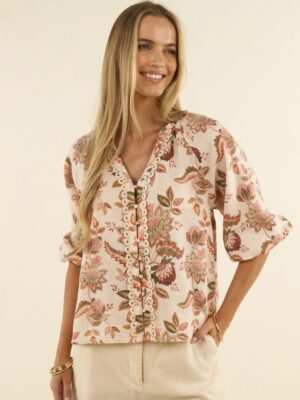 Bohemian Rose Blouse - Bohemian Print