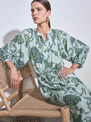 Haven Maxi Dress - Fern Paisley